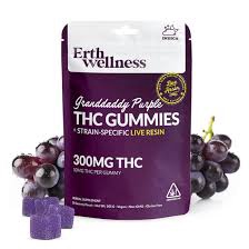 ERTH WELLNESS 300MG THC GUMMIES 30CT / Granddaddy Purple